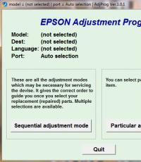 Сброс памперса на принтерах Epson L210, L110, L300, L350, L355 Adjustment Program — Программа для сброса памперса в принтерах Epson